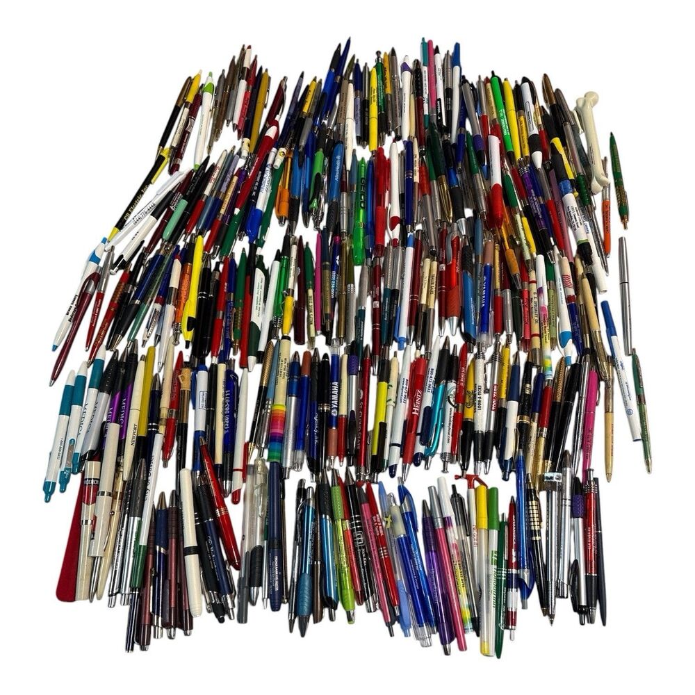 250+ Vintage Advertising Pen Collection Lot Newport Virginia Slims Hotel Auto